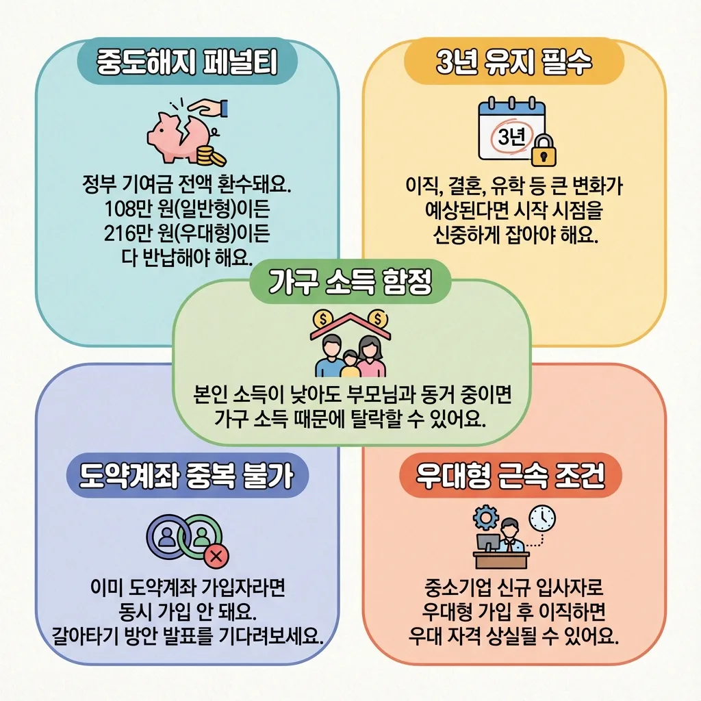 가입 전 반드시 확인할 주의사항