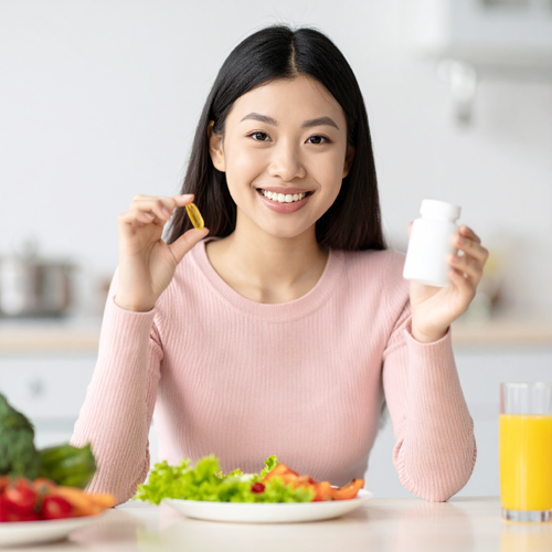 일일 권장량: 보통 100~200mg. 섭취 타이밍: 식사 직후