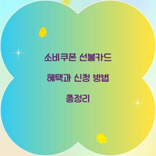 소비쿠폰 선불카드
