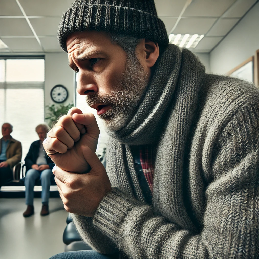 기침이 심하거나 목소리가 변하고 숨 쉬기 어려울 때