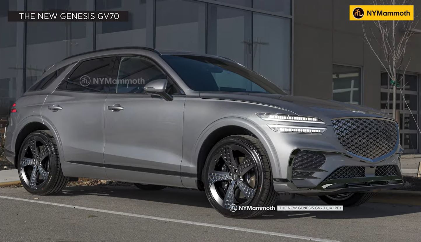 제네시스 'GV70 페이스리프트' 예상도