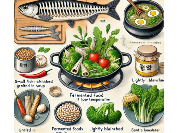 뼈 건강 음식의 조리법 팁