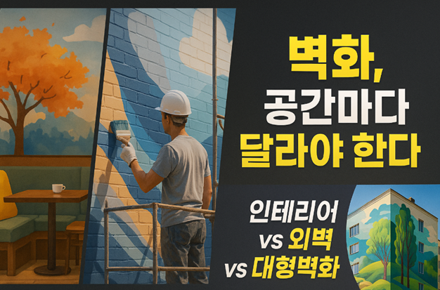 인테리어 vs 외벽 vs 대형벽화