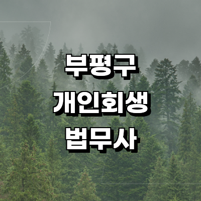 인천 부평구 개인회생 법무사
