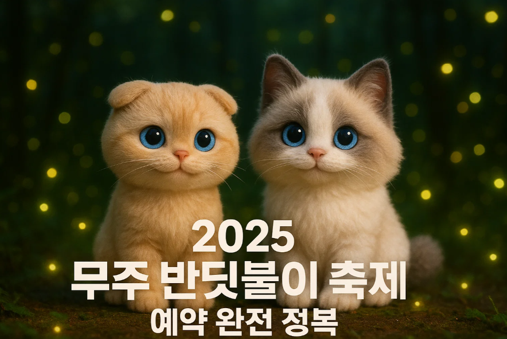 2025 무주 반딧불이 축제 예약 완전 정복