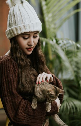 니트 패션 예시 사진