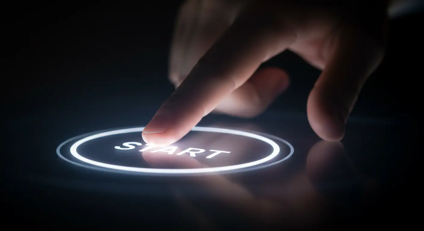 서민금융진흥원 맞춤대출 서비스를 시작하기 위해 버튼을 누르는 모습