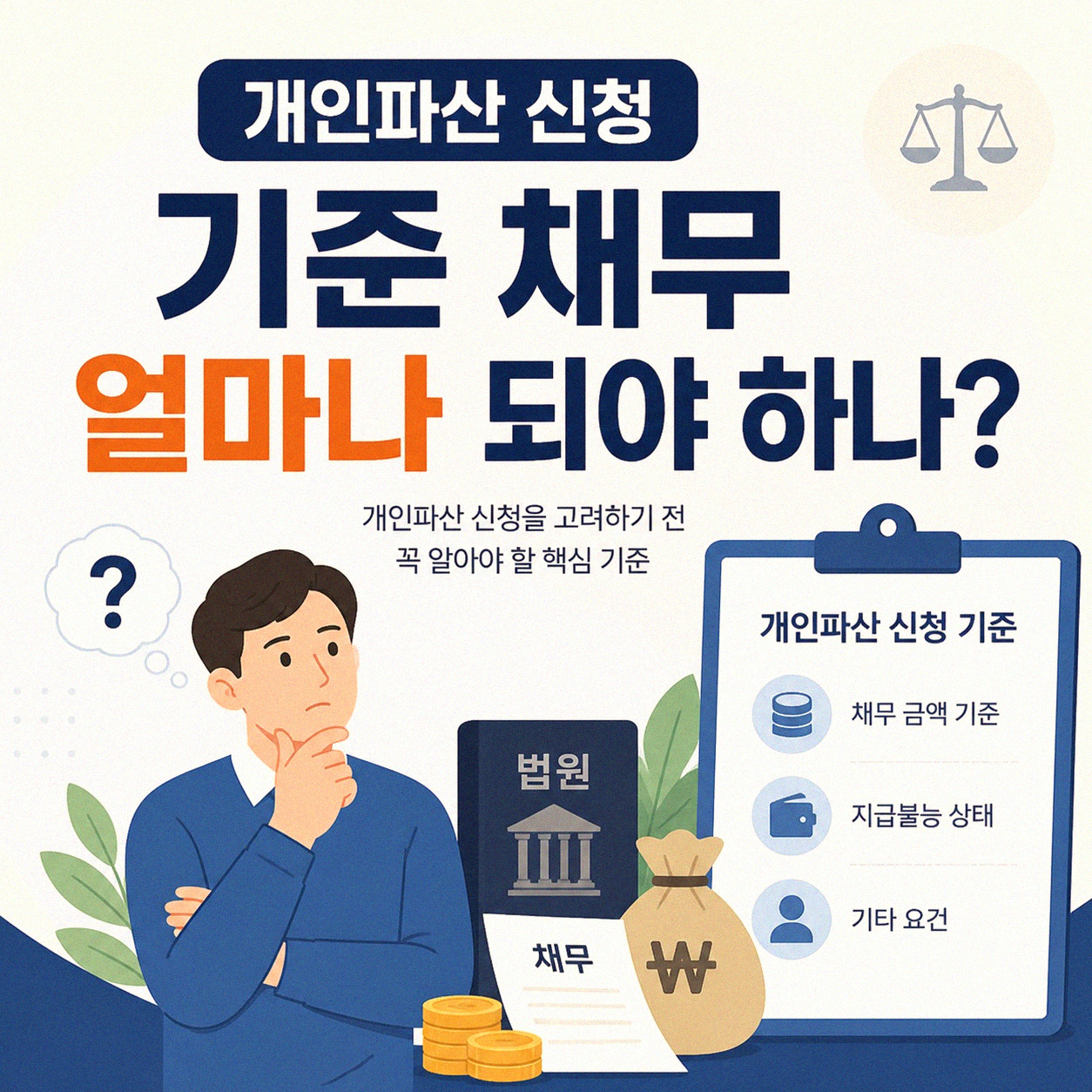 개인파산 신청 가능한 금액, 얼마나 되어야 할까
