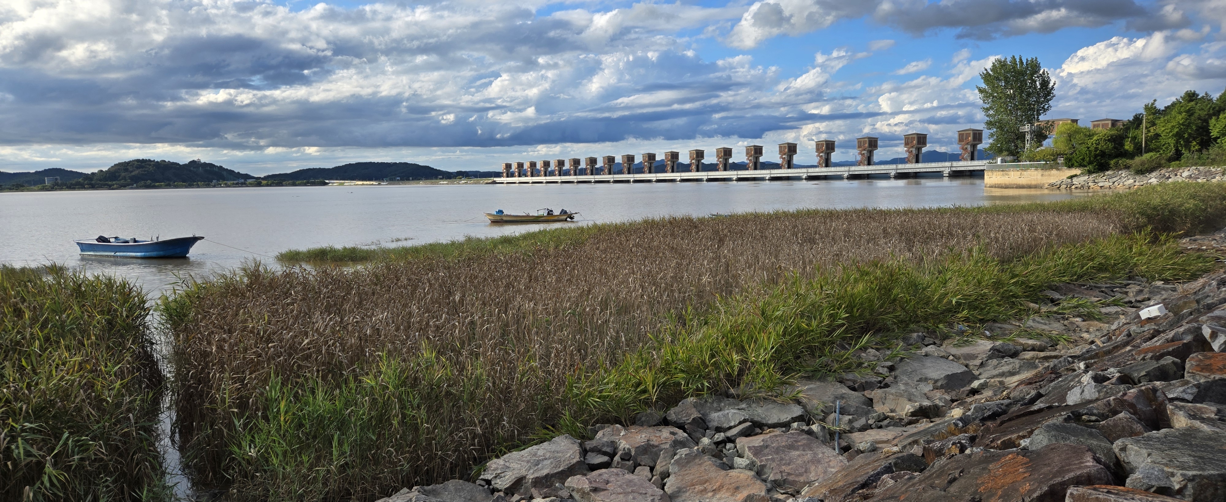 금강 하구둑 사진