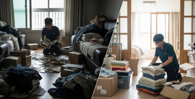 장흥 고독사청소중