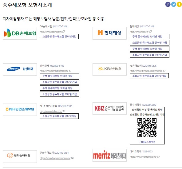 풍수해보험 가입방법