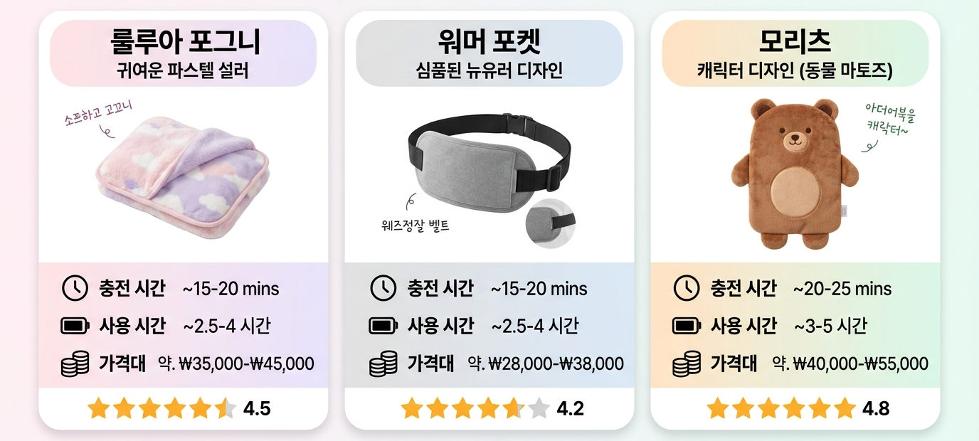 충전식 온수찜질기 충전 방법 사용법 주의사항