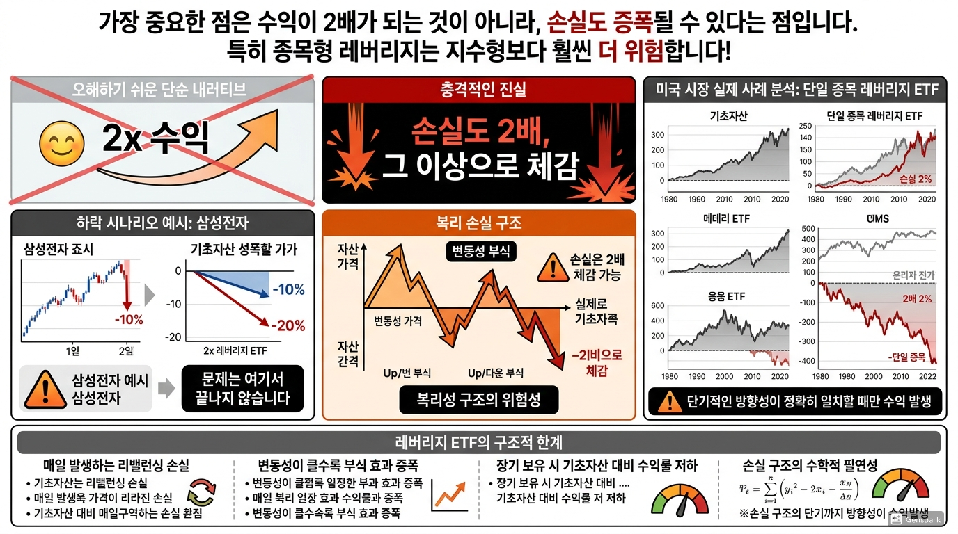 레버리지 ETF의 위험성과 손실 구조
