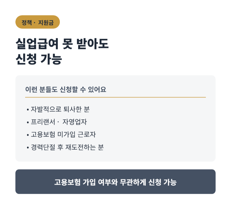 실업급여 못 받는 분들을 위한 국민취업지원제도, 얼마나 받을까?