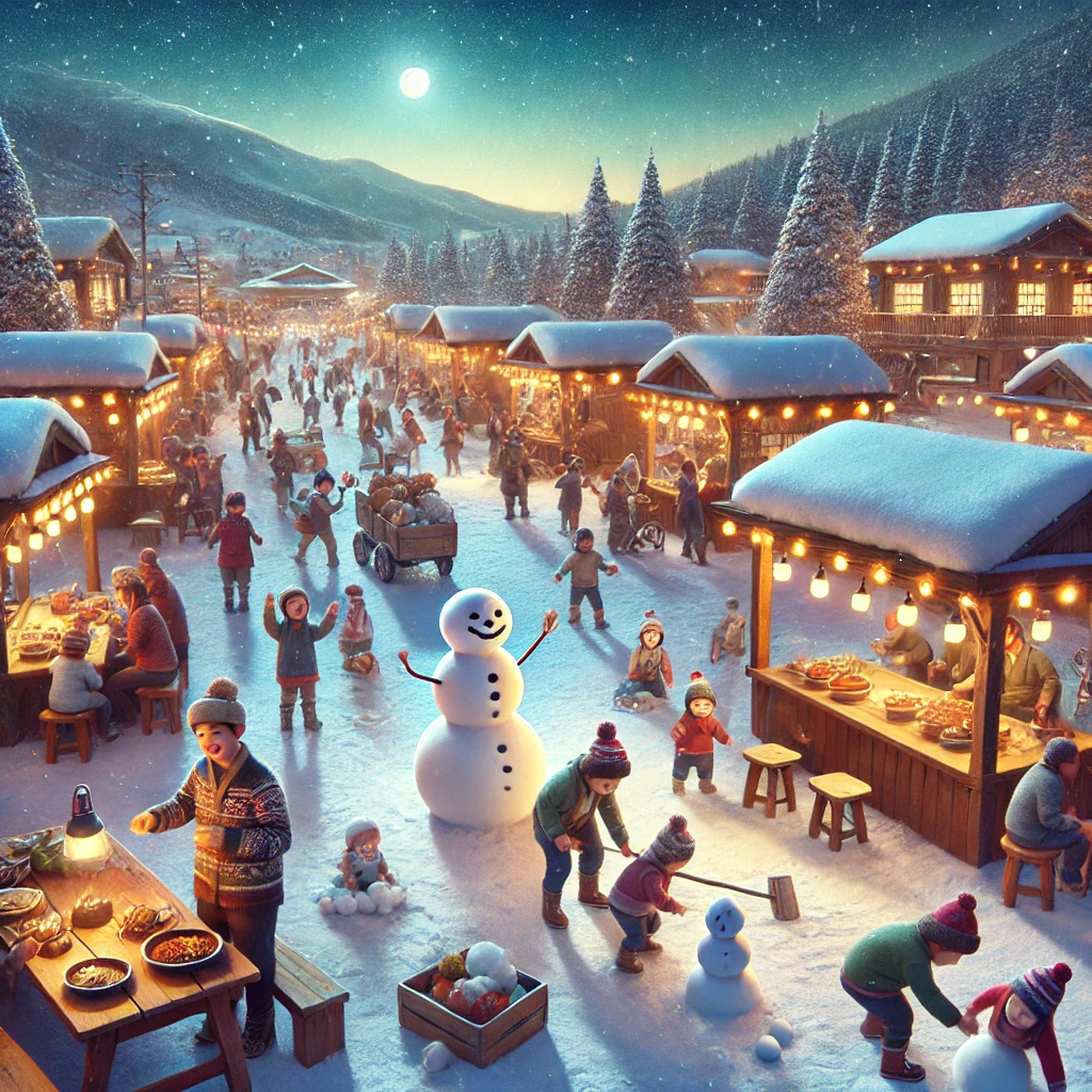 평창 송어축제 그림