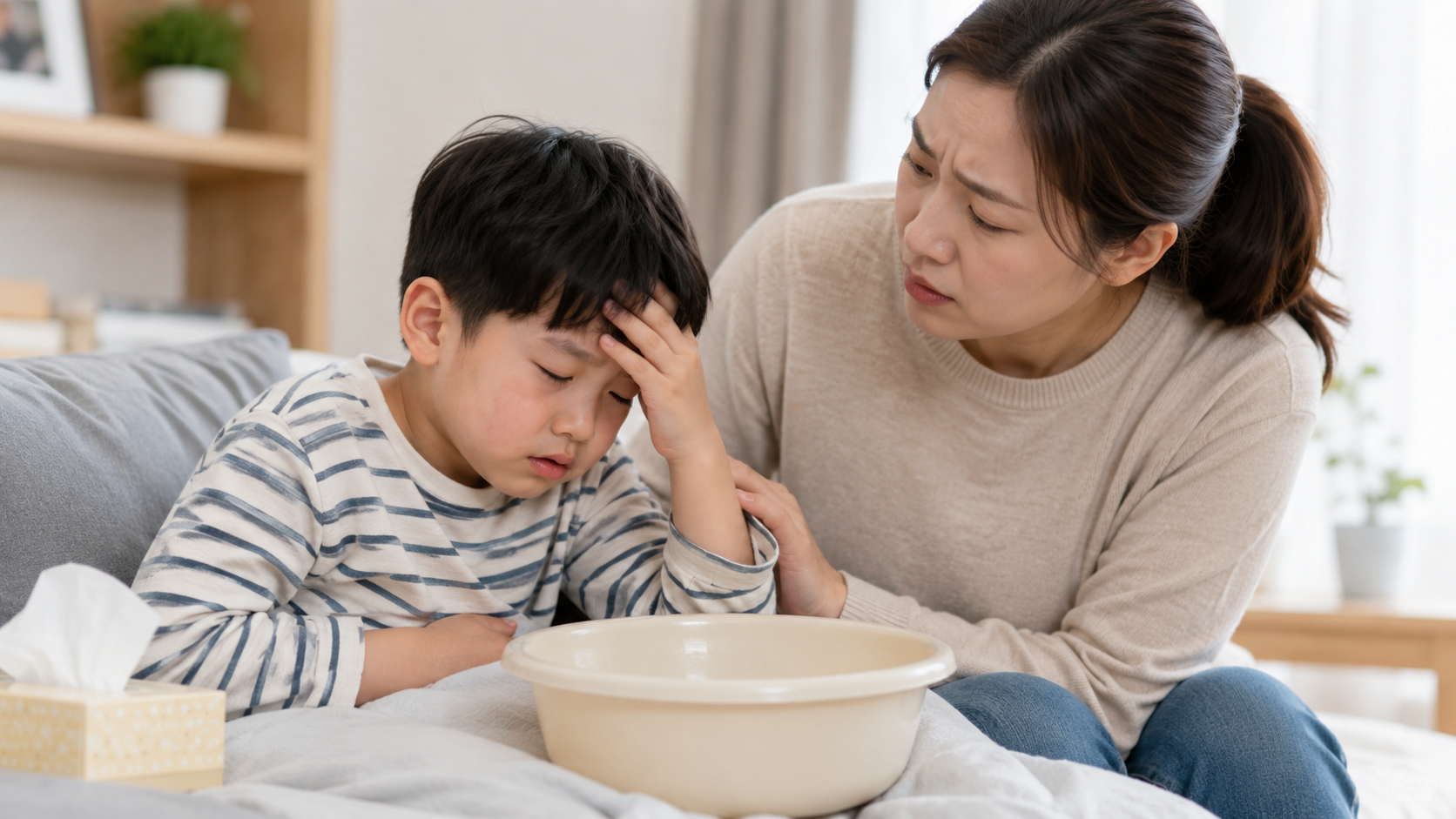 아이 구토 후 창백해지고 미열·두통까지 원인과 대처방법 총정리 관련 사진