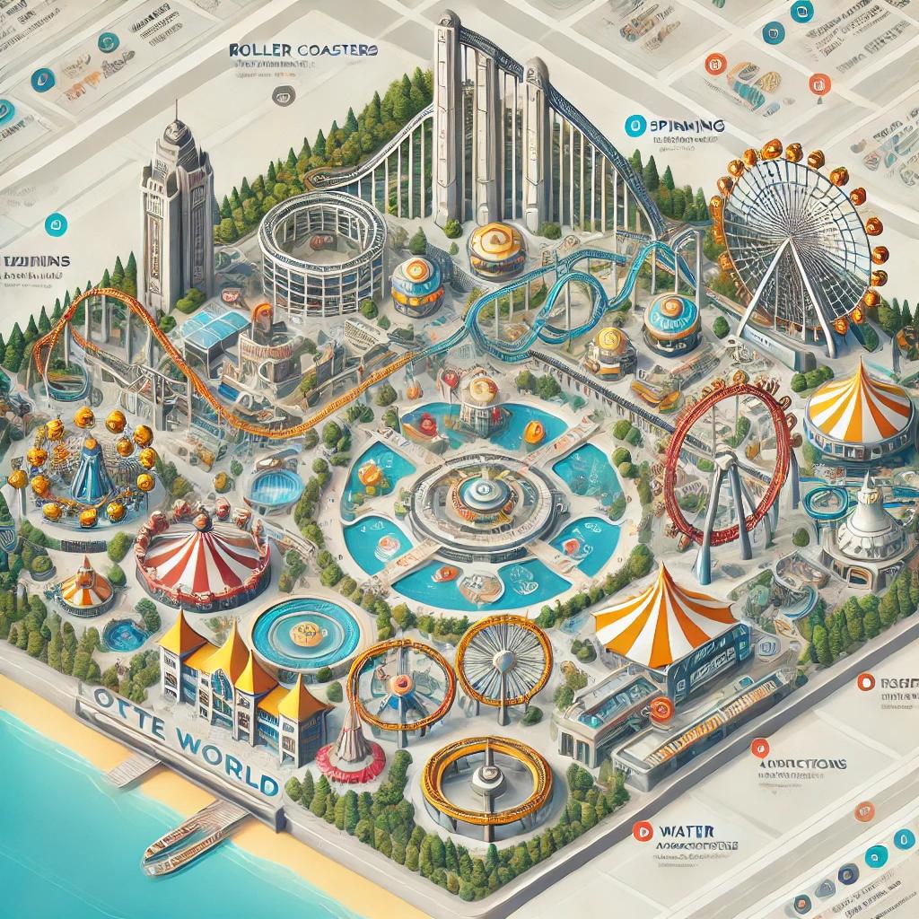 롯데월드 놀이기구 위치