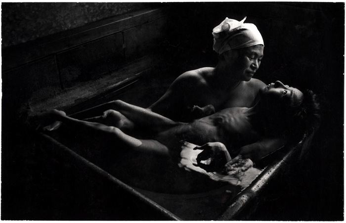 Tomoko in bath by Eugene Smith