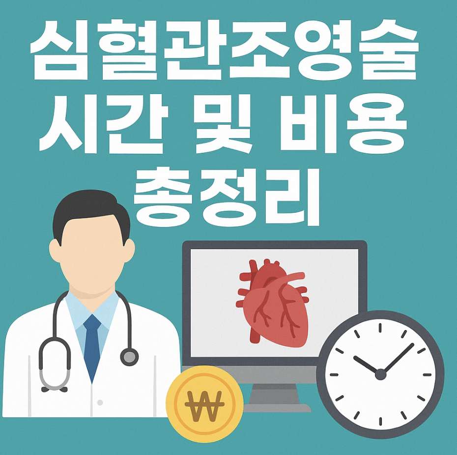 심혈관조영술 시간 및 비용 총정리
