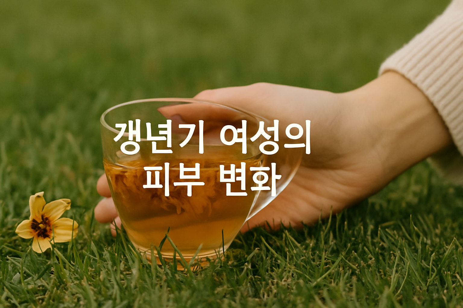 갱년기 여성의 피부변화 관련 이미지