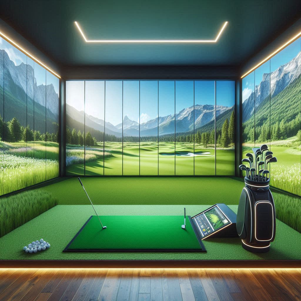 스크린골프장 배경