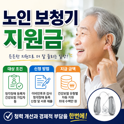 노인 보청기 지원금