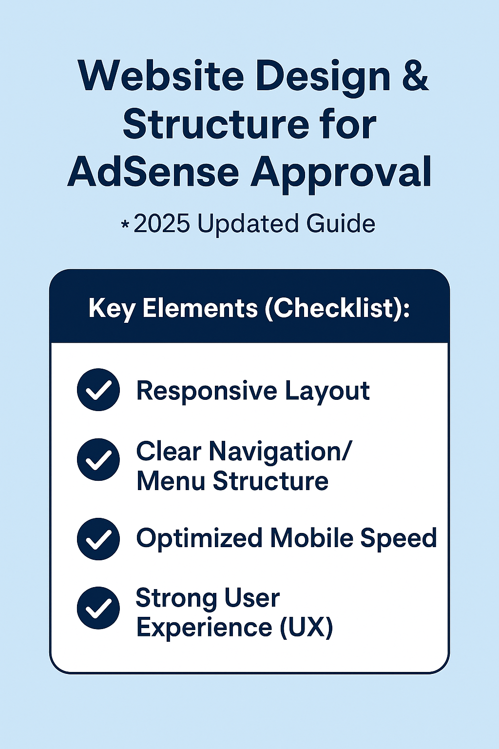 애드센스 승인에 유리한 사이트 디자인과 구조 ❘ 2025년 최신 가이드