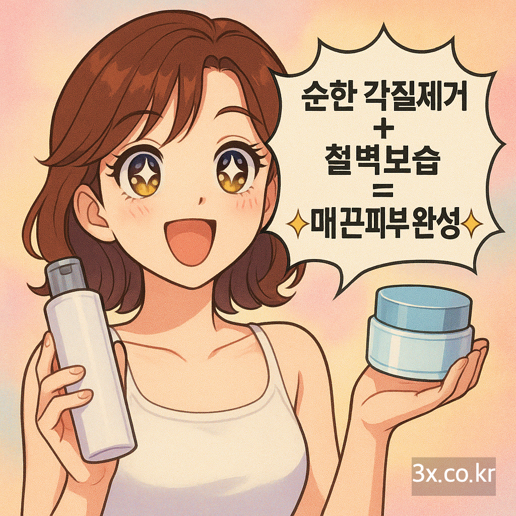 순한 각질제거 + 철벽보습 = ✨매끈피부 완성!✨
