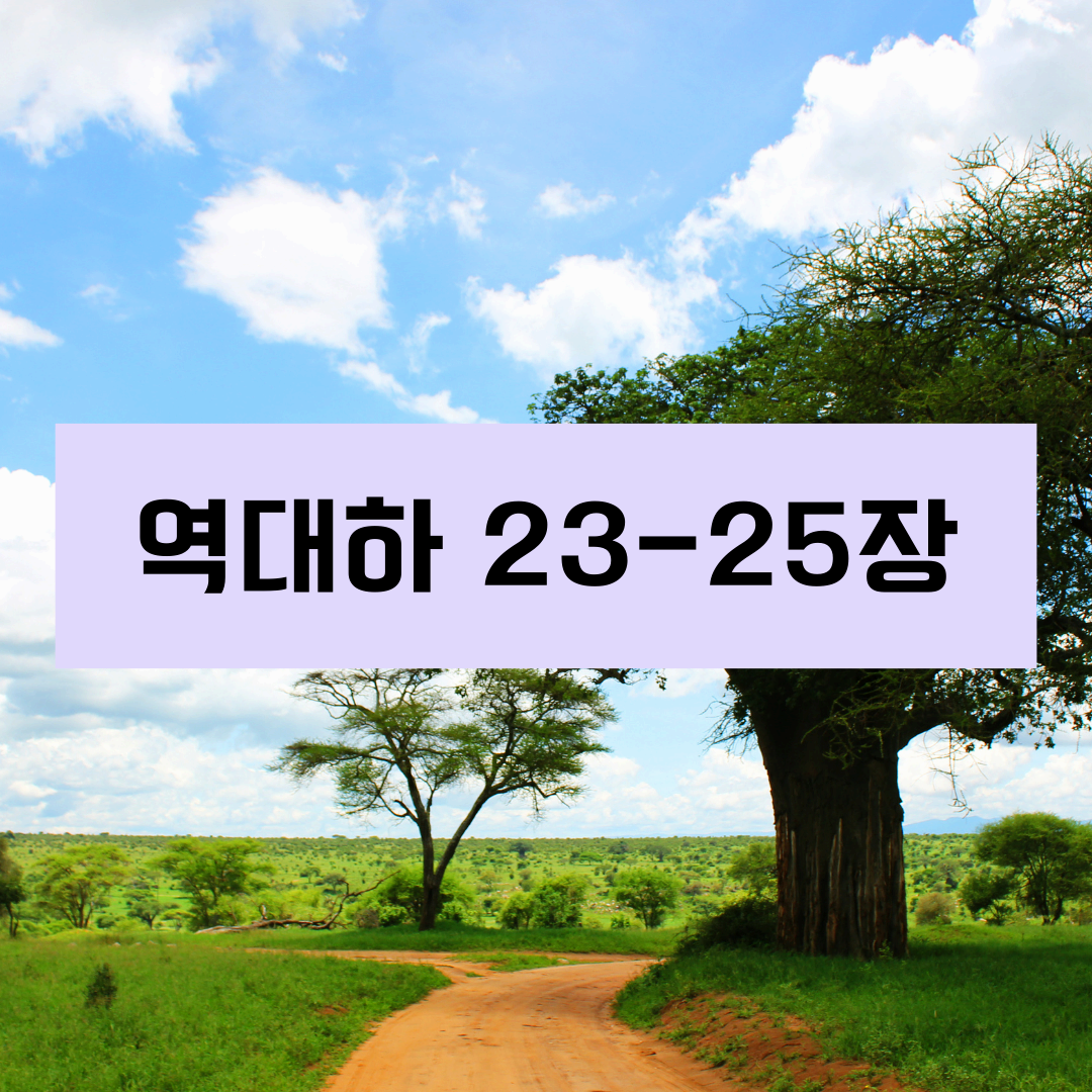 역대하23_25장