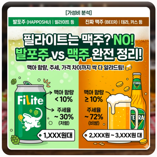 필라이트 맥주 비교 썸네일
