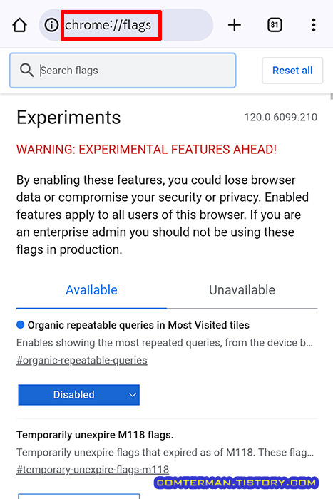 chrome://flags