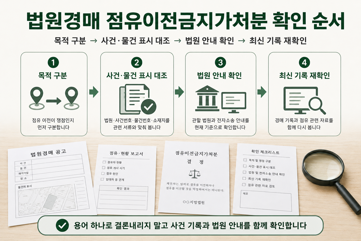 법원경매 점유이전금지가처분 확인 순서