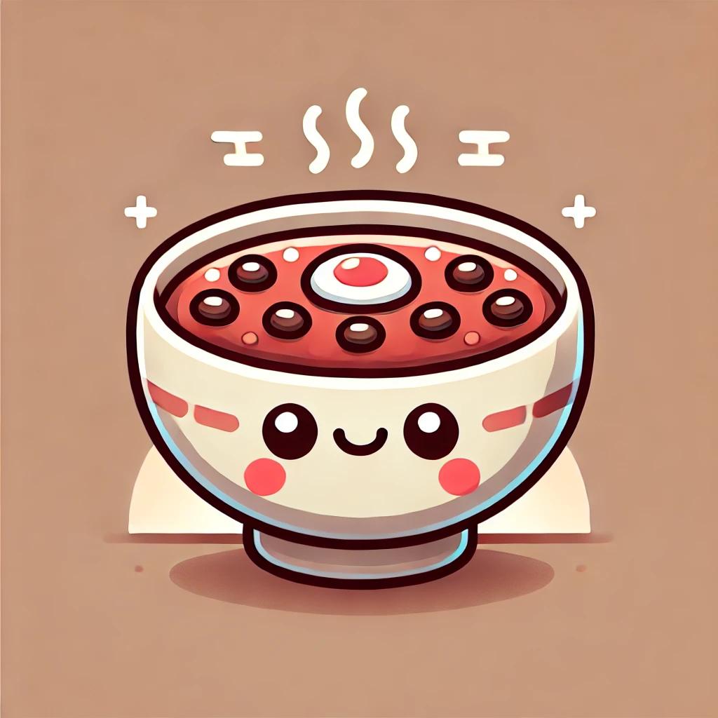 팥죽 이모티콘