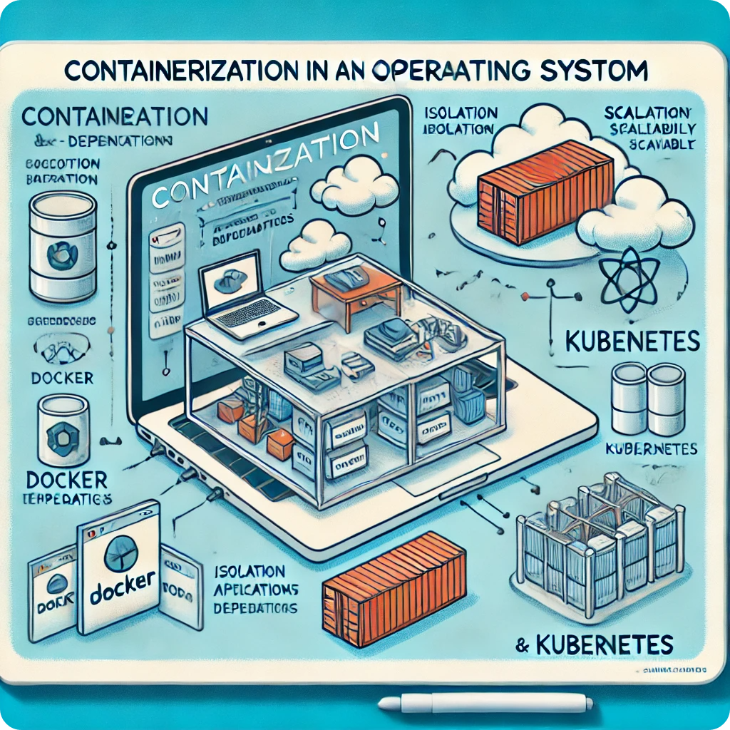 컨테이너화를 설명하는 이미지