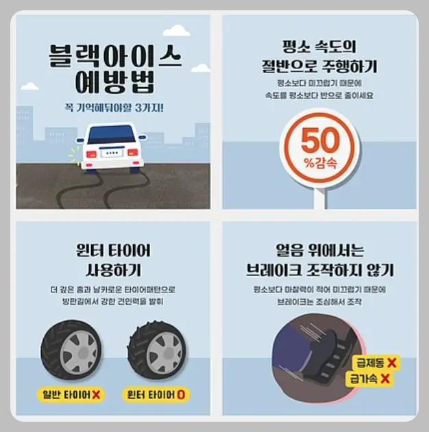 눈길 운전 요령