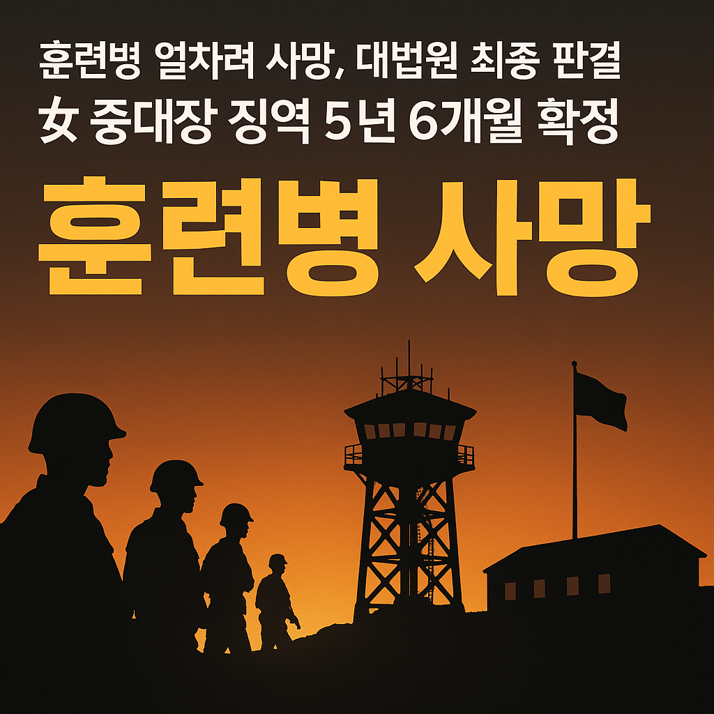 훈련병 얼차려 사망 사건...女 중대장 징역 5년 6개월 확정 [대법 판결]