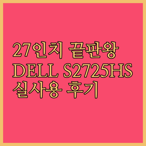 27인치 모니터 끝판왕 등장! DEL..