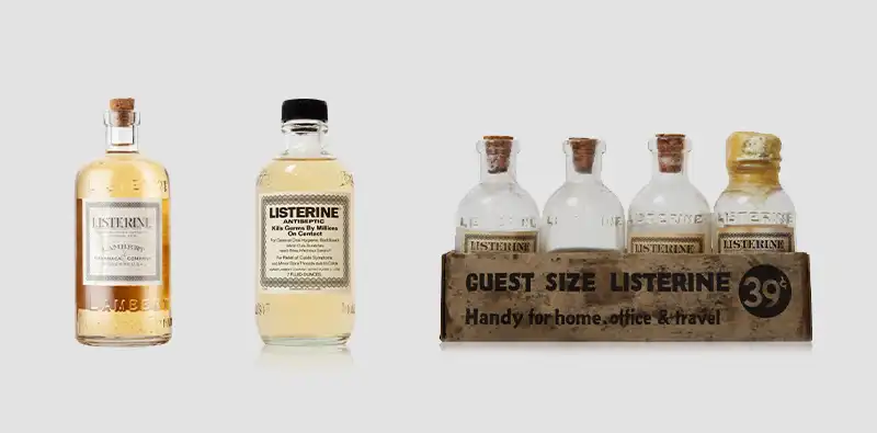 listerine package design history