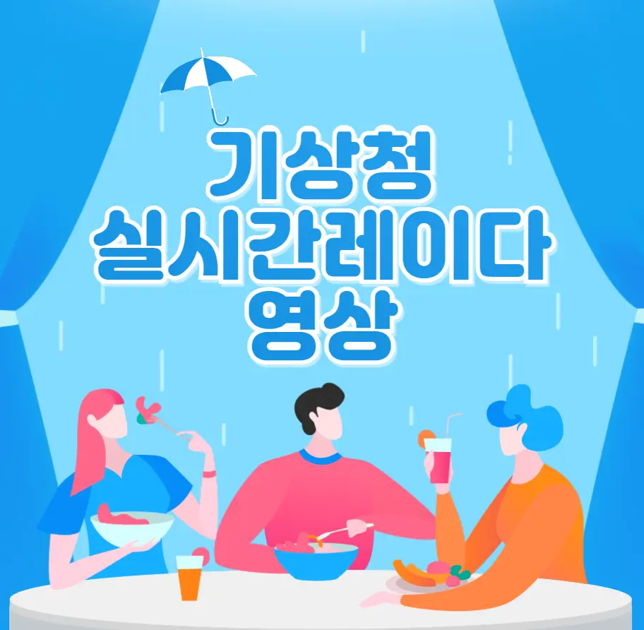 기상청 실시간레이다 영상