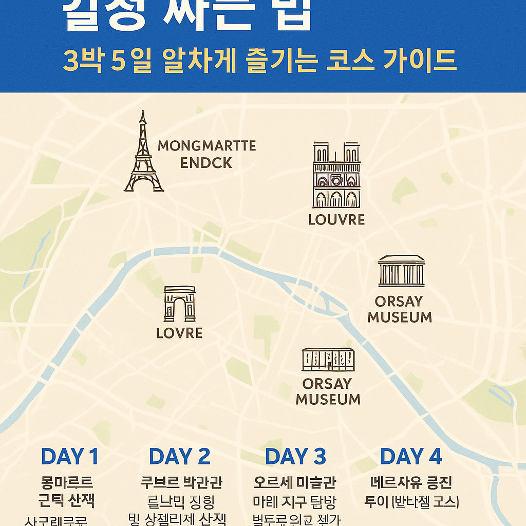 파리 자유여행 일정 짜는 법