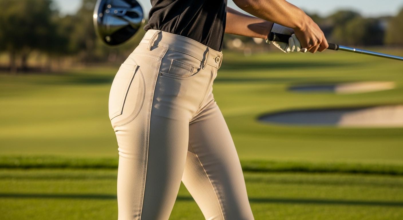 여성골프패딩바지