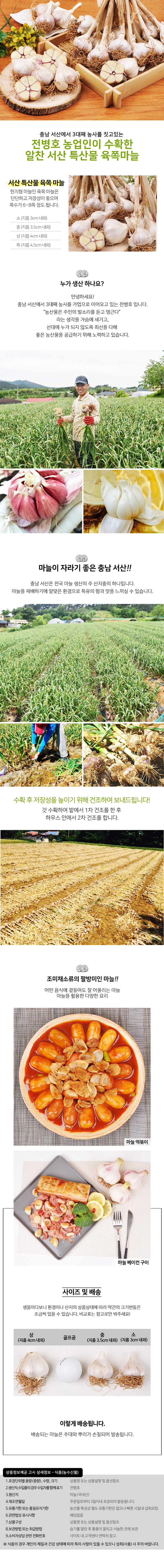 6시내고향 충남 서산 햇마늘 파는 곳 전화 전국 택배 주문 방송 촬영 정보