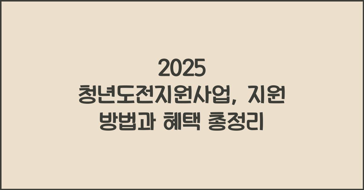 청년도전지원사업