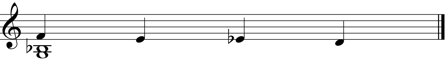 Line Cliche 4. 3음 변화2