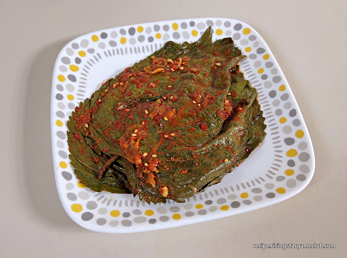 3일 정도 익은 깻잎 김치 완성 사진