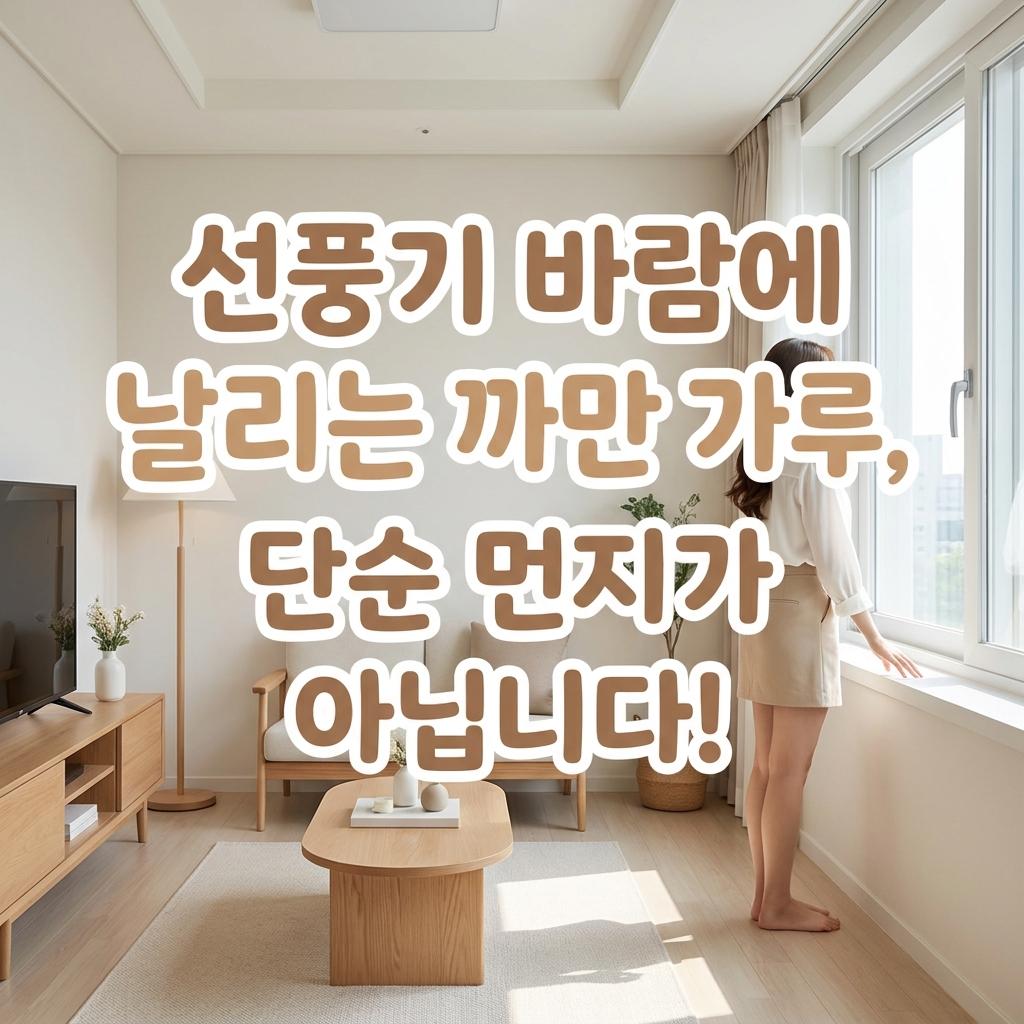 여름철 선풍기 돌릴 때마다 이것 조심하세요! 영통 아파트 창틀 검은 가루의 충격적인 정체