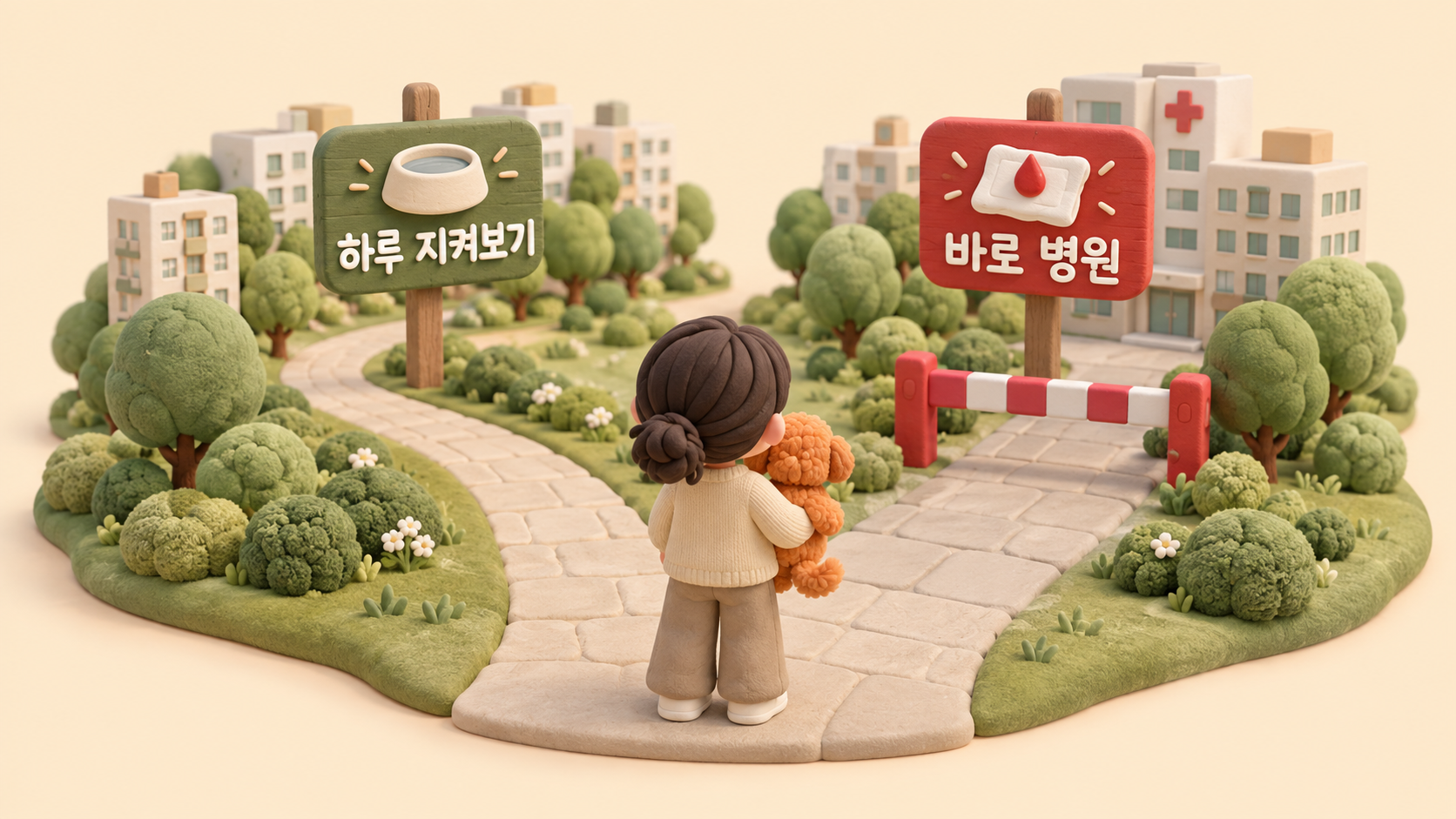 지켜볼까 병원 갈까