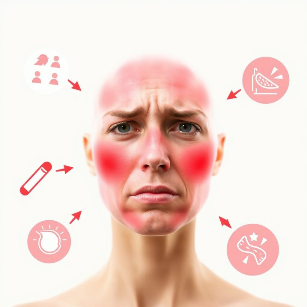 안면홍조의 원인과 증상
