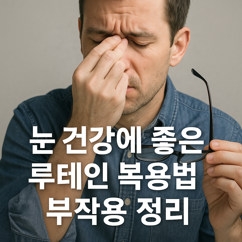 눈 건강에 좋은 루테인 복용법과 부작용 정리