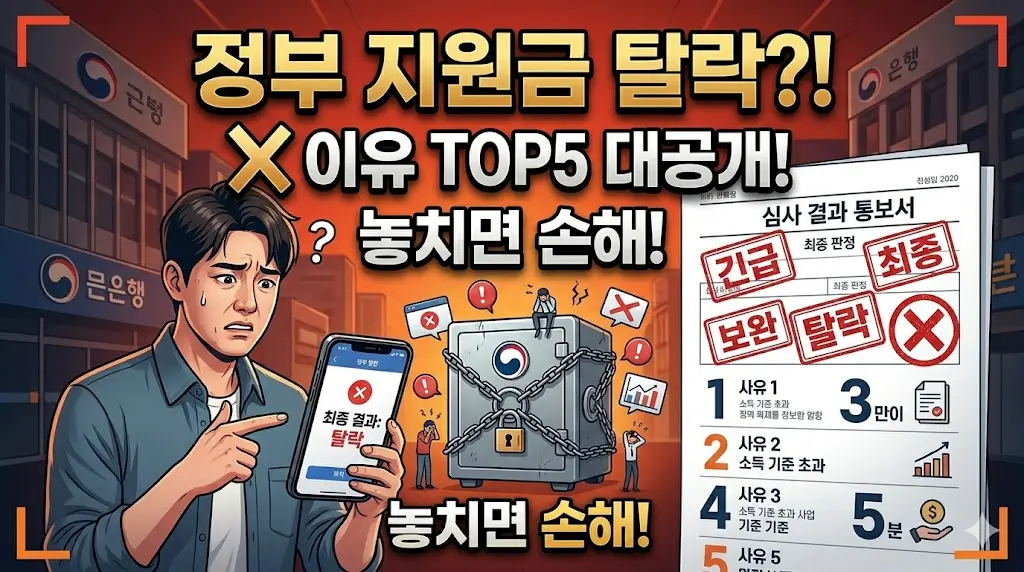 근로장려금 반려 탈락 이유 TOP5 2026 이의신청 재신청 방법 홈택스 재산기준